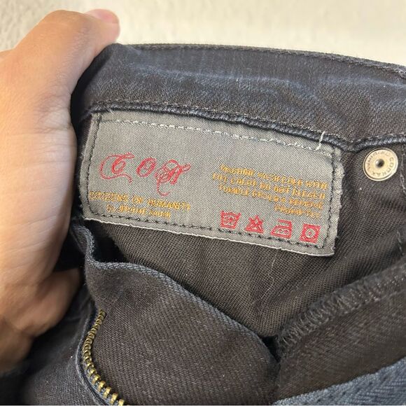 Citizens of Humanity COH Elson Medium Rise Straight Leg Black Jeans Size 28 - Picture 13 of 16